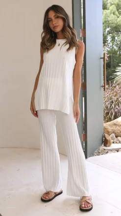 Megan Knit Top - White