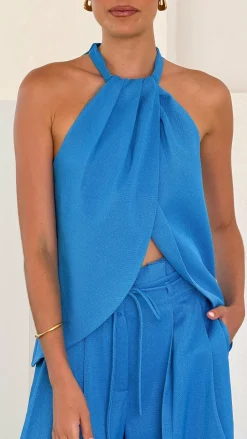 Melinda Halter Top - Blue