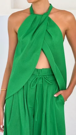 Melinda Halter Top - Green