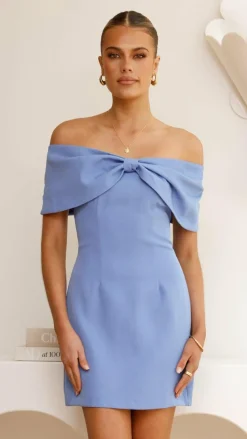 Mia Mini Dress - Blue