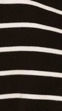 Milano Button Up Jumper - Black/White Stripe