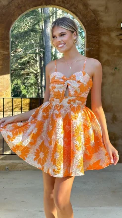 Mimi Mini Dress - Orange