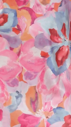 Miya Mini Dress - Pink/Blue Floral