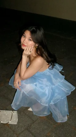 Monet Mini Dress - Blue