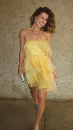 Monet Mini Dress - Yellow