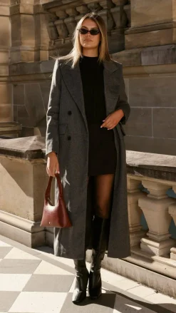 MVN - Lost In New York Coat - Charcoal