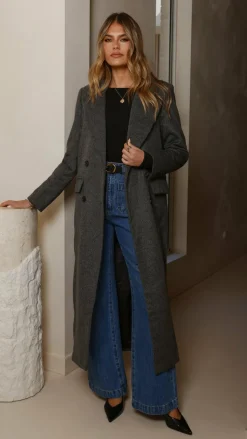 MVN - Lost In New York Coat - Charcoal