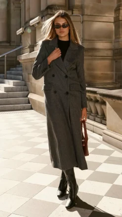 MVN - Lost In New York Coat - Charcoal