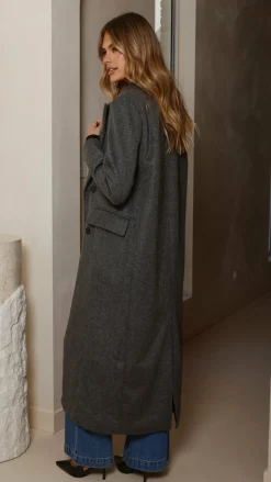 MVN - Lost In New York Coat - Charcoal