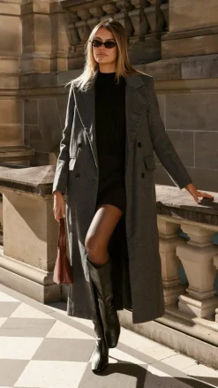 MVN - Lost In New York Coat - Charcoal