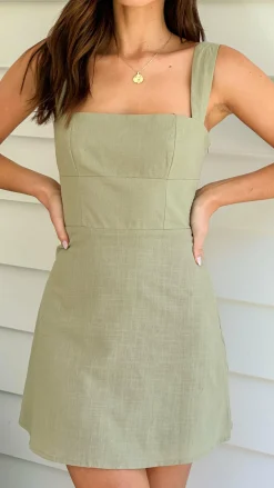 Nadalia Mini Dress - Sage