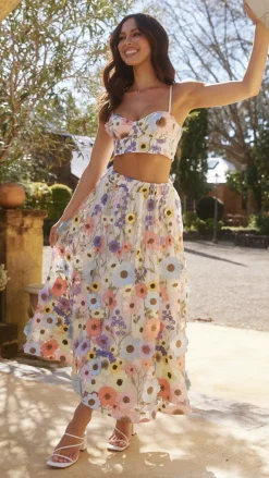 Naja Maxi Skirt - Multi Floral