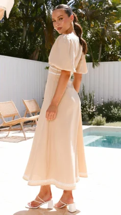 Nakisha Maxi Dress - Beige