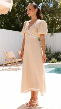 Nakisha Maxi Dress - Beige
