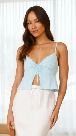 Nela Top - Sky Blue