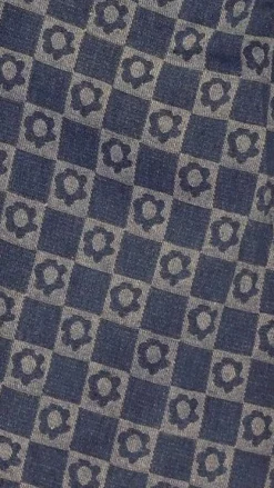 Nella Playsuit - Printed Blue Denim