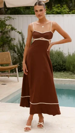Nereda Maxi Dress - Chocolate