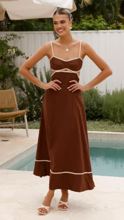 Nereda Maxi Dress - Chocolate