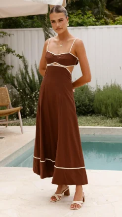 Nereda Maxi Dress - Chocolate