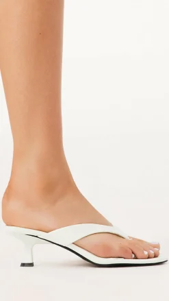 Niesha Heel - White Shine