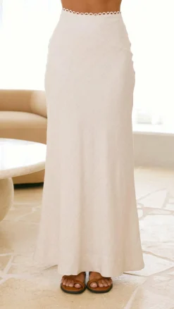 Nila Maxi Skirt - Oat