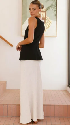 Nila Maxi Skirt - Oat