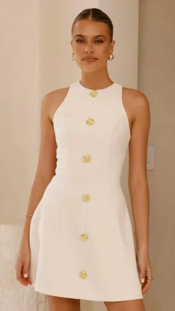 Nila Mini Dress - Cream