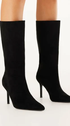 Nour Boots - Black Suede