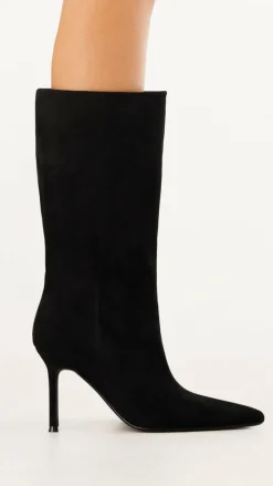 Nour Boots - Black Suede