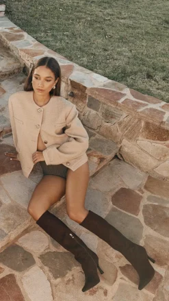 Nour Boots - Black Suede