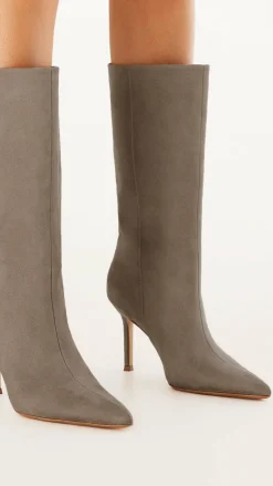 Nour Boots - Taupe Suede