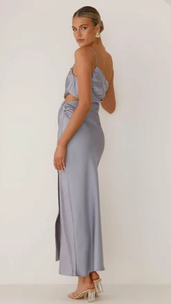 Nyla Maxi Dress - Steel Blue