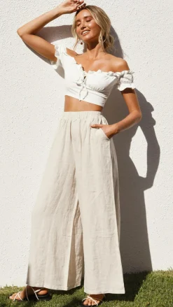 Oceana Pants - Natural