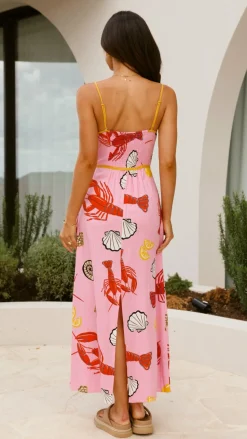 Oceania Maxi Dress - Shell Lover Print