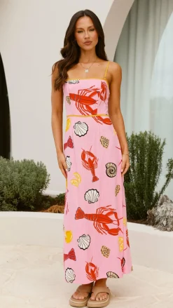 Oceania Maxi Dress - Shell Lover Print