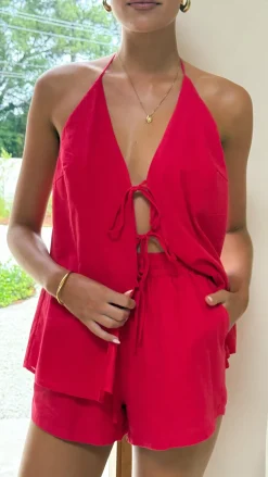 Octavia Shorts - Red