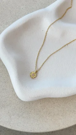 October Birthstone Necklace - Rose Quartz