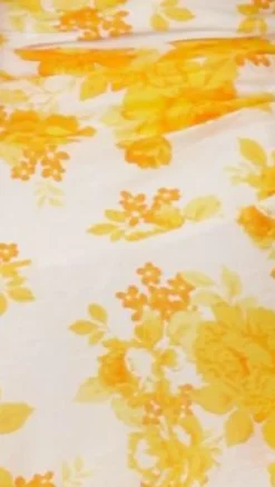 Odilie One Shoulder Maxi Dress - Yellow Floral