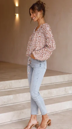 Orane Top - Brown Spot