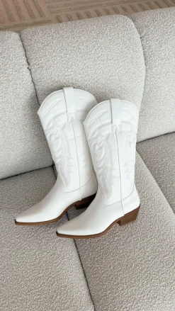 Ottilie Boots - White