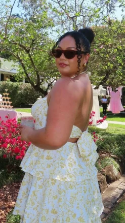 Page Maxi Dress - Yellow Floral