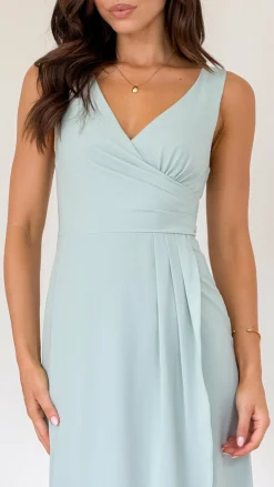 Pamela V Neck Maxi Dress - Sage