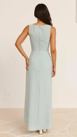 Pamela V Neck Maxi Dress - Sage