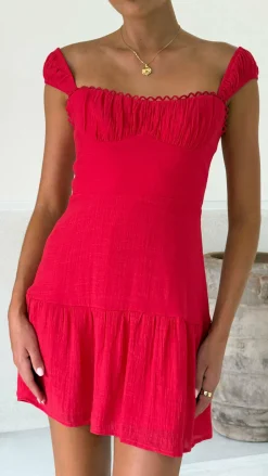 Pascah Mini Dress - Red
