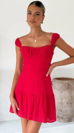 Pascah Mini Dress - Red