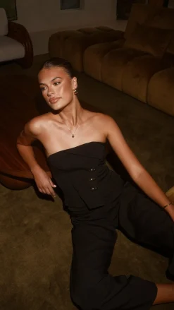 Payton Strapless Top - Black