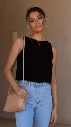 Persephone Crop Top - Black