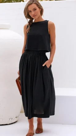 Persephone Crop Top - Black