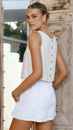 Persephone Crop Top - Natural