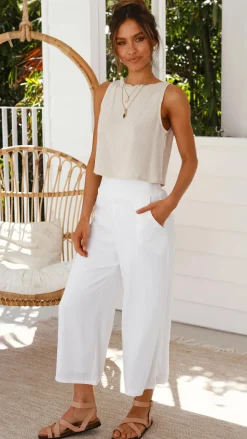 Persephone Crop Top - Natural